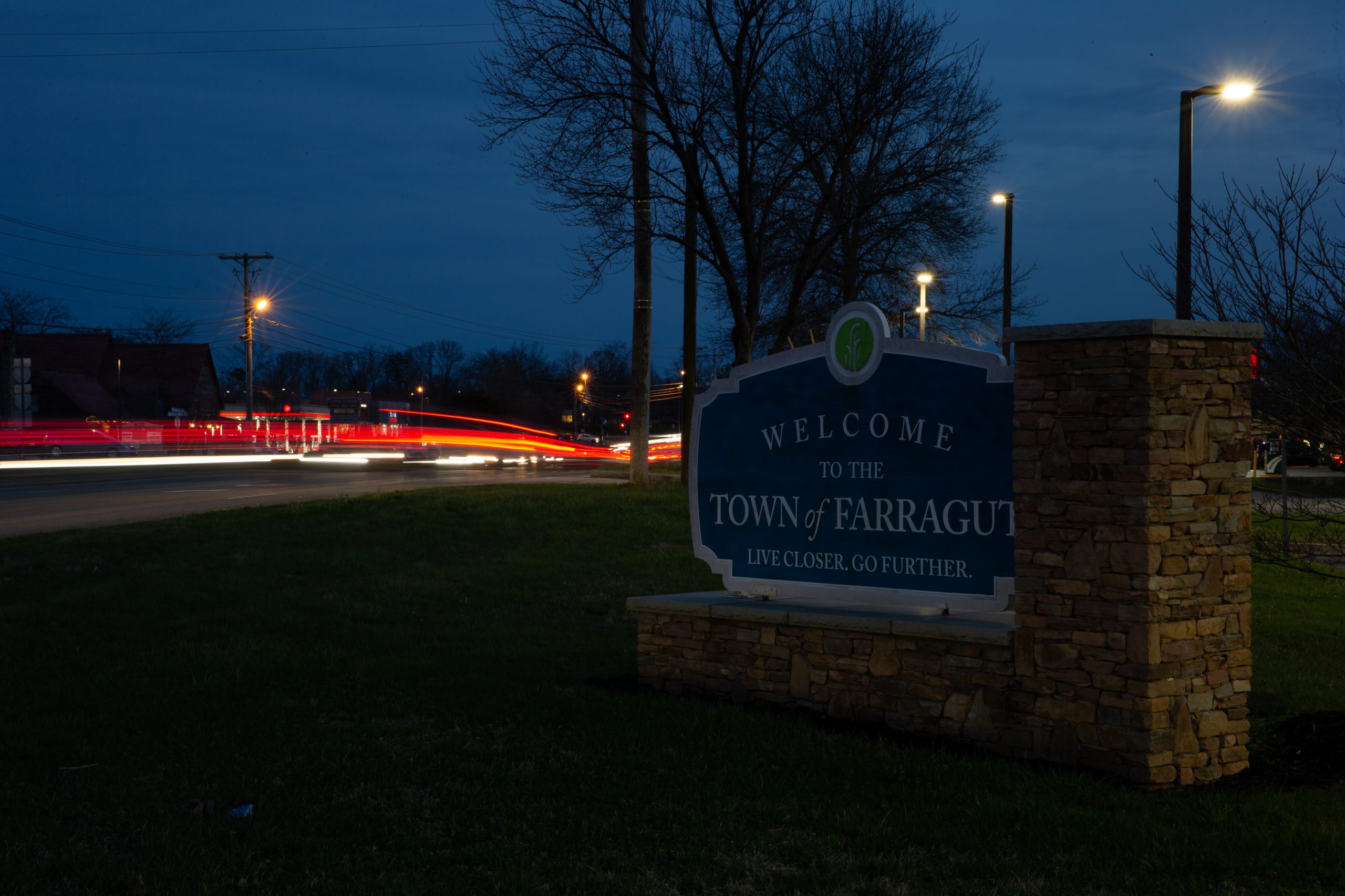 farragut welcome sign