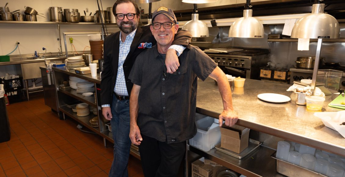 GM Will Oakes and Chef John Bryant at Bistro by the Tracks | Photo by Nathan Sparks