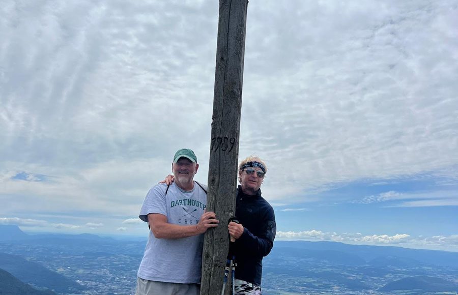 Brooks and Randy with Annecy in the background
